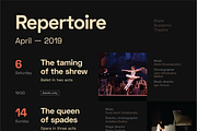 Theatre Event Schedule Poster, a Flyer Template by Danil Polshin (Thumbnail 2 of 8)