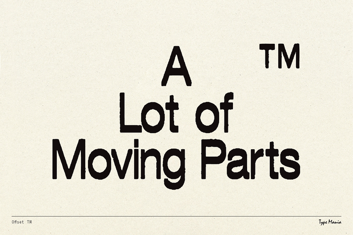 Offset TM Font Free Download
