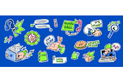 Office productivity and work sticker, an Object Illustration by art PVP - market (Thumbnail 1 of 3)