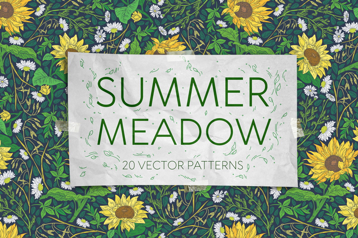 Summer Meadow patterns, a Pattern Graphic by Piñata (Photo 1 of 12)