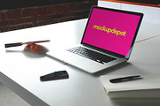 4K Macbook Pro v3 PSD mockup, a Mac Mockup by mockupdepot (Thumbnail 1 of 5)