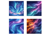 Seamless Watercolor Aurora Digital P, an Illustration by Designworld (Thumbnail 2 of 5)