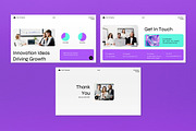White Purple Company Profile PPT, a Presentation Template by graphicook (Thumbnail 5 of 5)