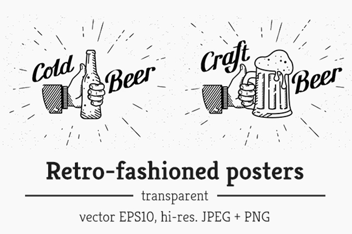 Thumbs up cold craft beer, a Food Illustration by Julia Tim (Photo 1 of 5)