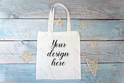 6 White tote bag mockup bundle., a Print Template by MockupMarket (Thumbnail 5 of 7)