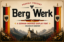 Berg Werk - German Display Font