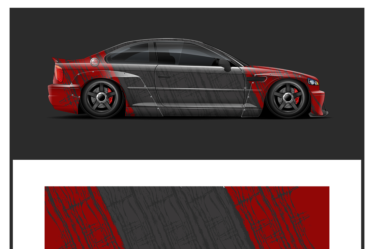 Sleek Racing Car Graphic, a Transportation Illustration by CarWrap design (Photo 3 of 4)
