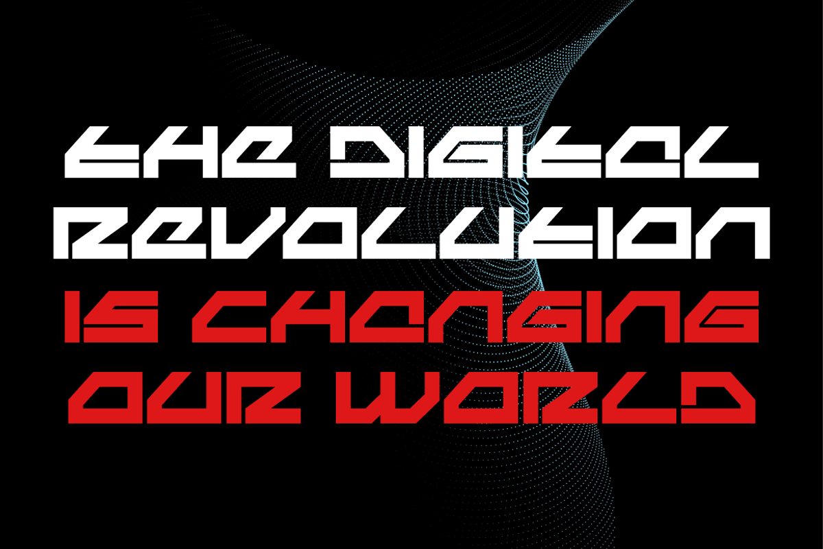 Makqu - Futuristic Font, a Sans Serif Font by MaikoHatta (Photo 2 of 6)
