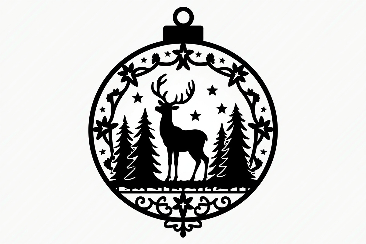 Christmas Ornament Laser Cut Bundle, a Graphic by Creativeshirt (Photo 4 of 16)