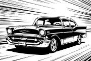 Classic Muscle Car SVG Bundle, an Object Graphic by jahid234 (Thumbnail 7 of 12)