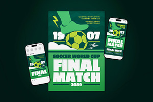 Soccer World Cup Final Match Flyer, a Flyer Template by The Good Store