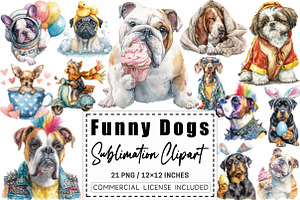 Quirky Funny Dogs Sublimation PNG, a Graphic by CitraGraphics