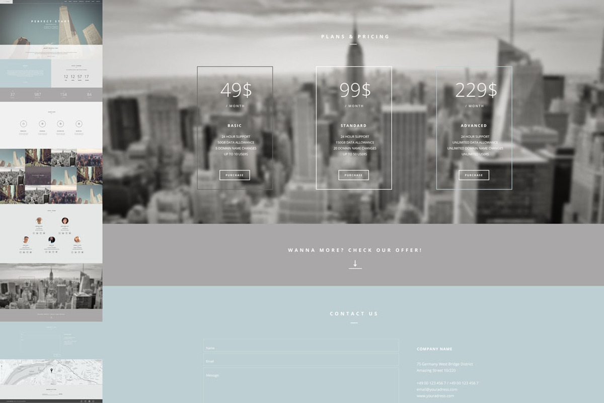 American Dream One Page Template, a Landing Page Template by CapitalTemplate2 (Photo 5 of 8)