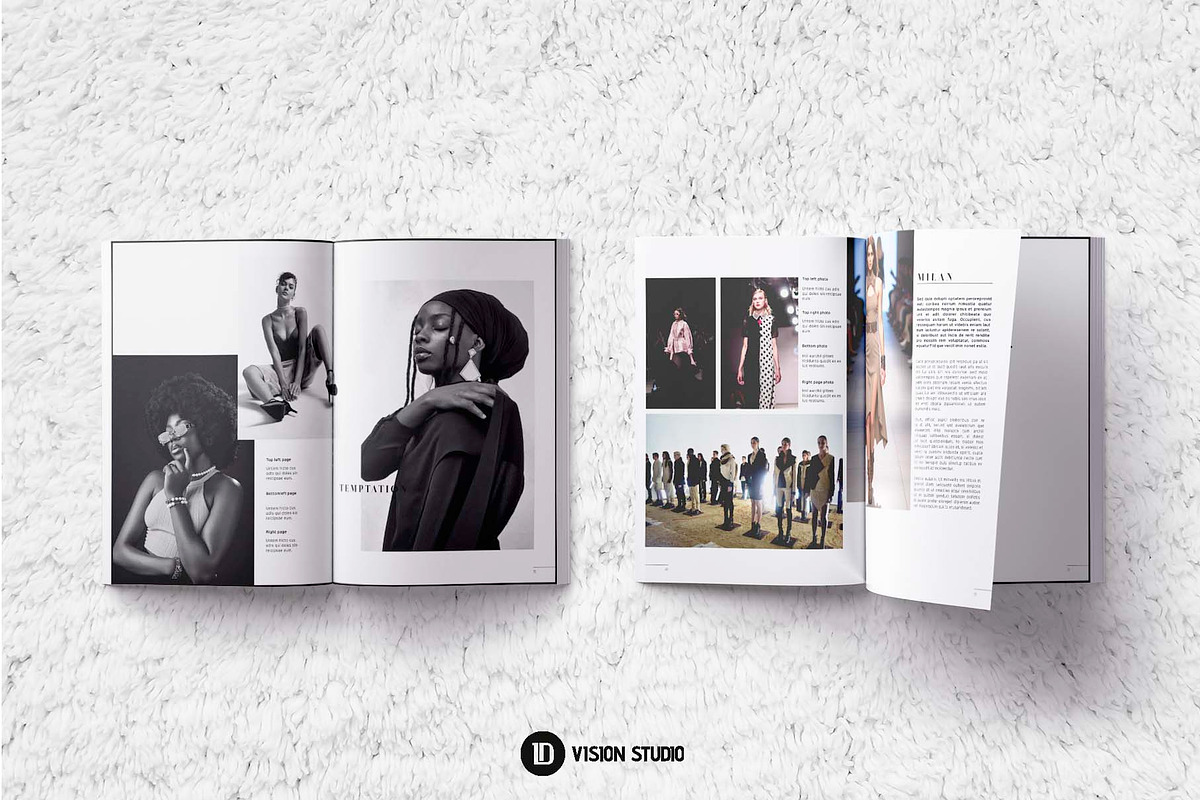Fashion Lookbook Canva InDesign, a Brochure Template by ID Vision Studio (Photo 5 of 16)