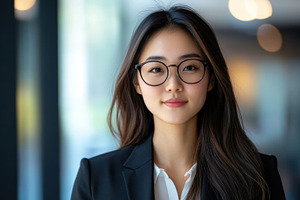 Confident pro with glasses, a Photo by Beautiful things