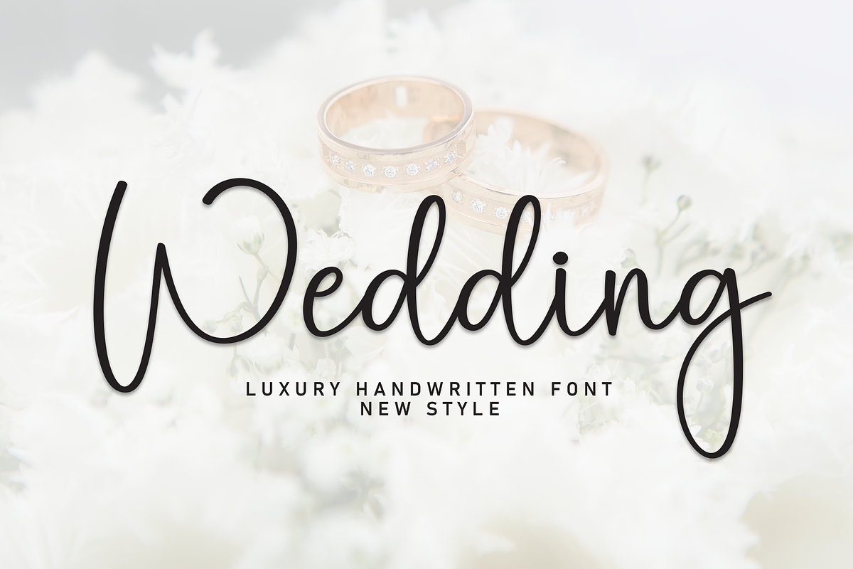 Wedding | Script Font, a Handwritten Font by Scratchones (Photo 1 of 8)