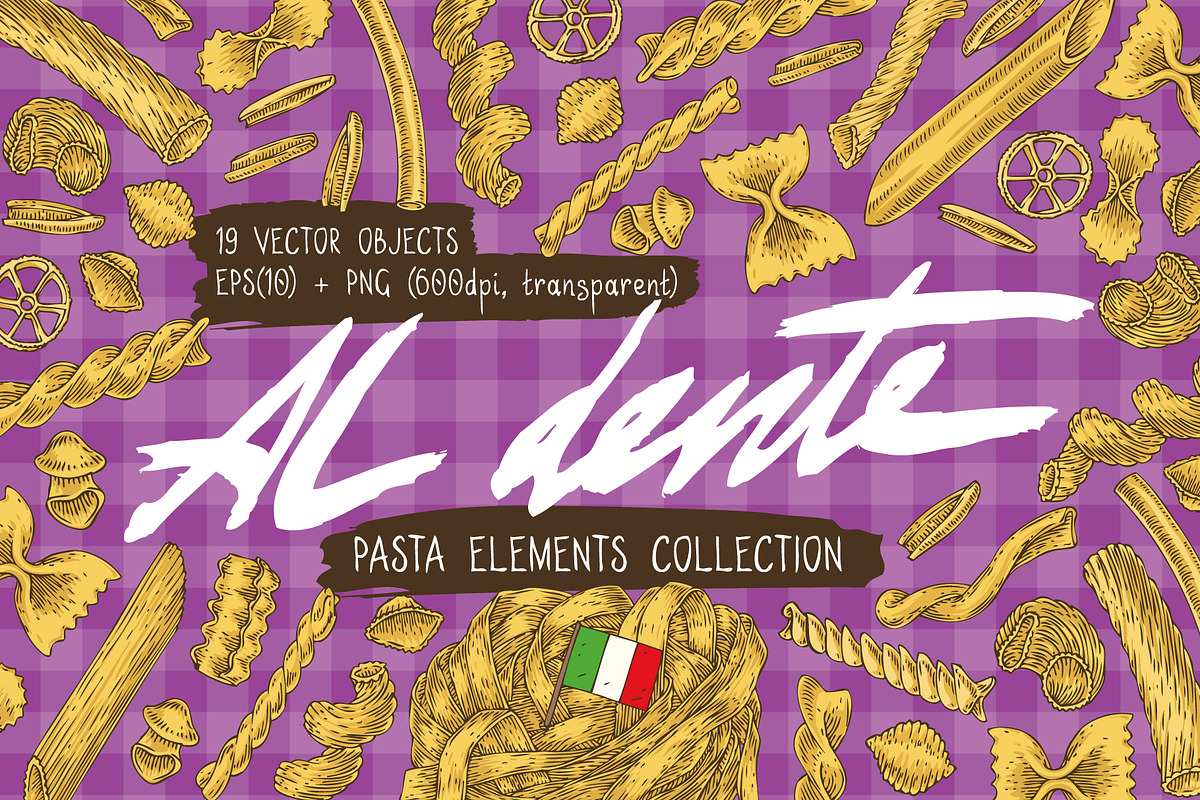 Pasta Elements Collection, an Object Graphic by DeepFuze (Photo 1 of 3)