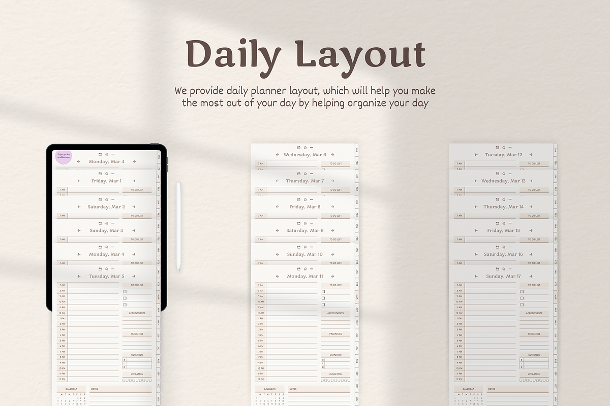 Minimalism Boho Digital Planner, a Templates & Theme by Digital_Mind (Photo 5 of 10)