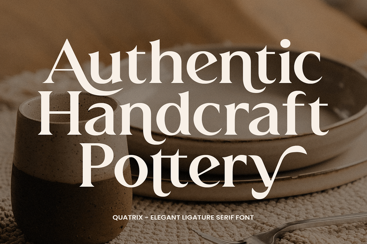 QUATRIX, a Serif Font by Umitype (Photo 7 of 10)