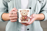 Valentine Bears Clipart Bundle, an Animal Illustration by PassionPNGcreation (Thumbnail 3 of 3)