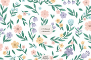 Pastel Floral Alphabet letters, a Decorative Illustration by tatiletters (Thumbnail 6 of 9)