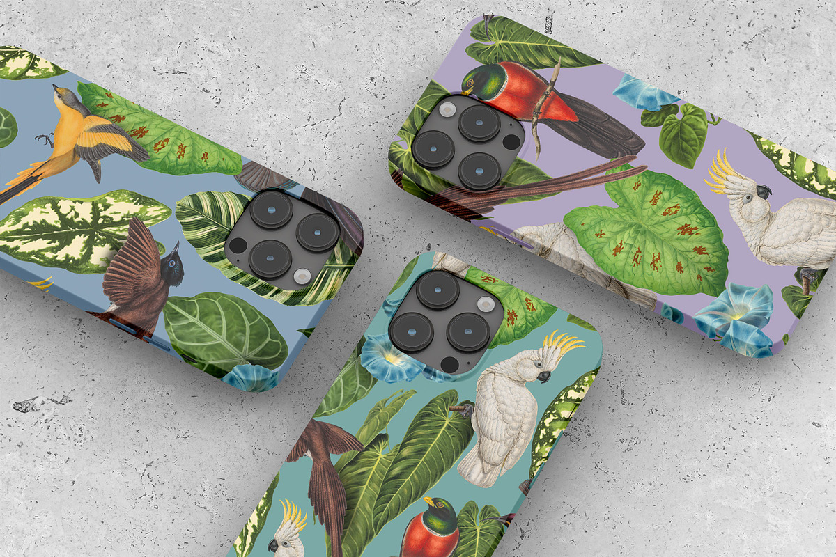 Exotic Birds - Vintage Pattern, a Pattern Graphic by Graphic Goods (Photo 8 of 9)