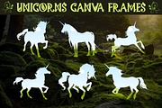 Unicorns Canva Frames, an Object Graphic by Creative Digital Template (Thumbnail 1 of 3)