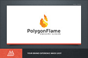 Polygon Flame Logo Template, a Branding & Logo Template by Mantas Bac (Thumbnail 2 of 4)