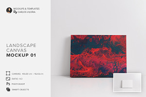 Landscape Canvas Ratio 4x3 Mockup 01