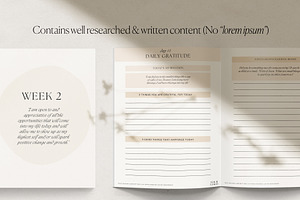 Gratitude Journal Canva Template