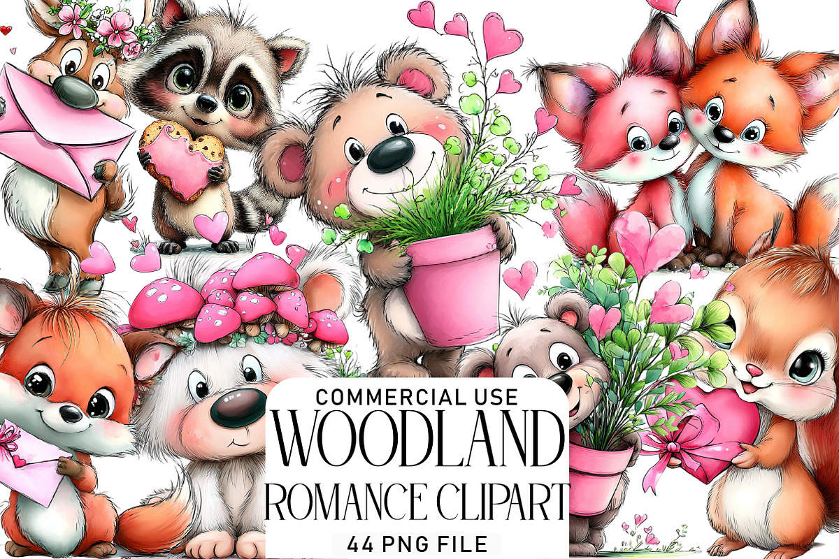 Woodland Romance Clipart, an Illustration by Daily.Designs (Photo 1 of 8)