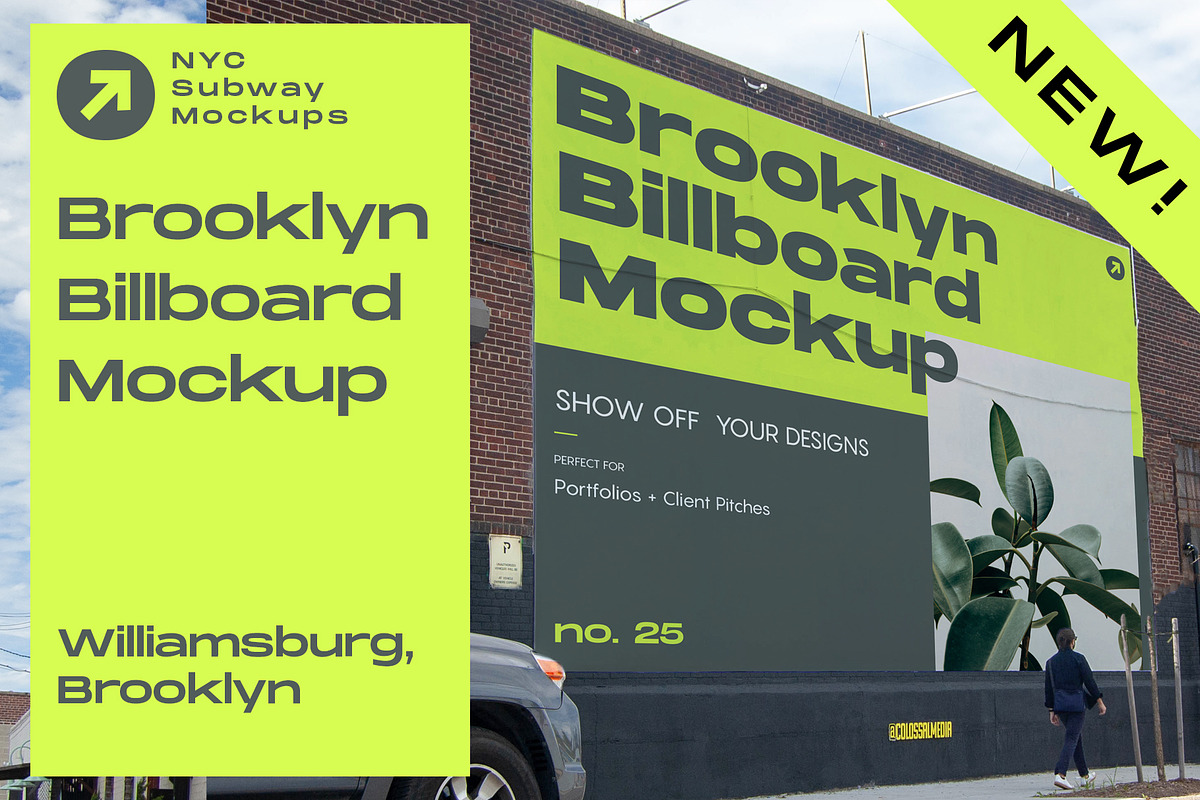Brooklyn Billboard Mockup, an Advertising Mockup by NYC Billboard Mockups