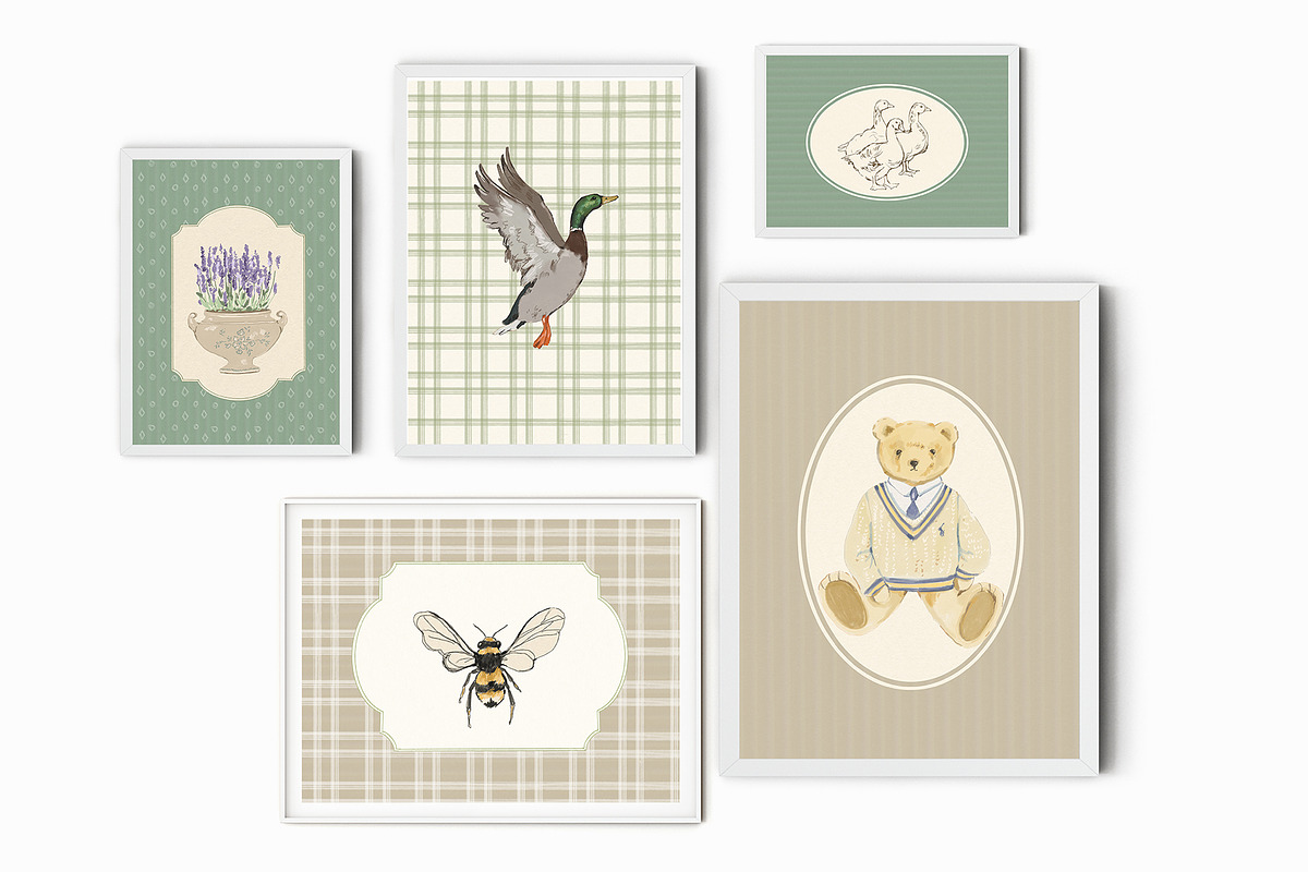 Animals Nursery Wall Art Prints, a Background Graphic by whiteheartdesign (Photo 17 of 17)