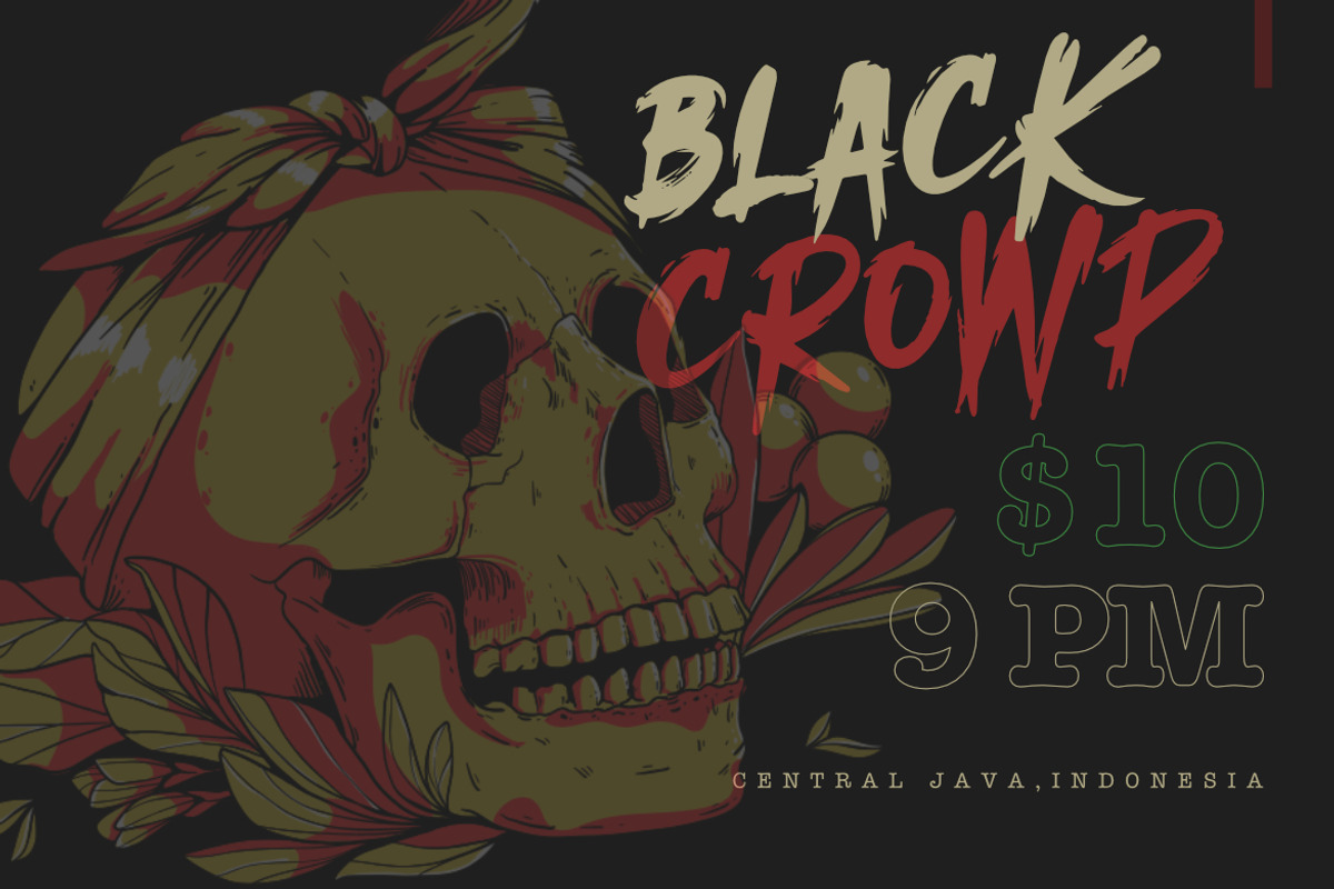 Miroter – Horror Brush Display Font, a Font by Bayuktx (Photo 7 of 8)