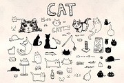 60+ Cat Vector Graphics Bundle, an Animal Illustration by Violet LeBeaux (Thumbnail 1 of 5)