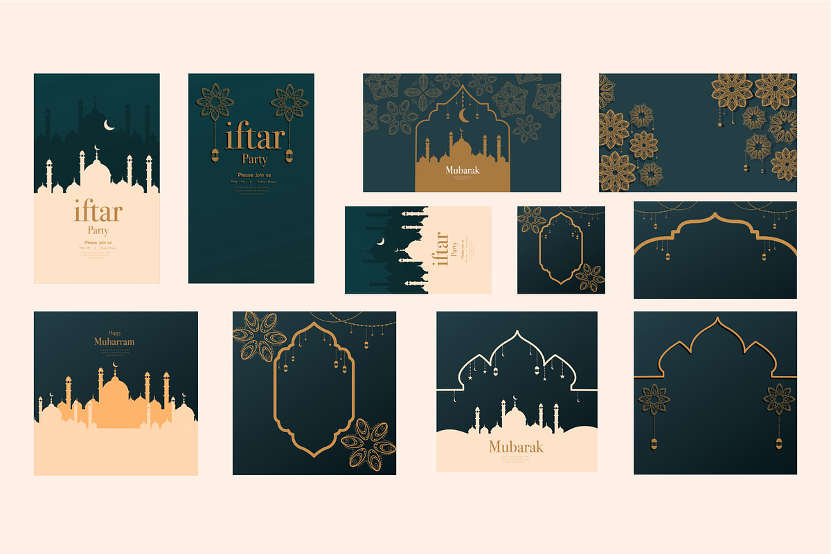 Ramadan islamic new year background, a Decorative Illustration by foxndeer (Photo 2 of 4)