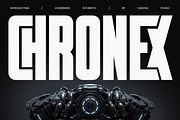 Chronex Condensed Futuristic Font, a Sans Serif Font by Vadovastd (Thumbnail 1 of 10)