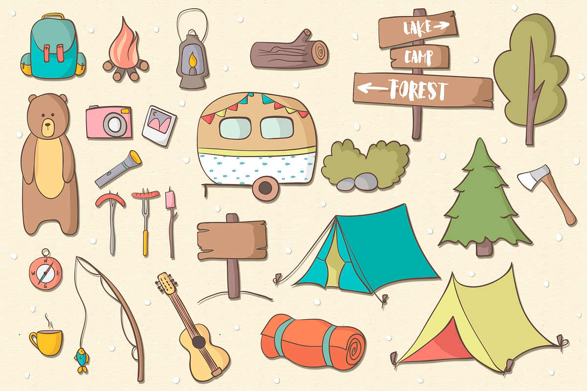 Lets Go Camping, an Illustration by clipick (Photo 2 of 5)
