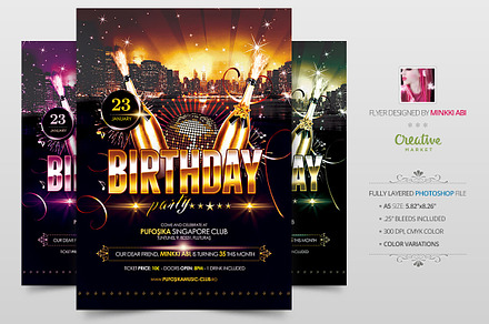 Birthday Party Flyer | Poster