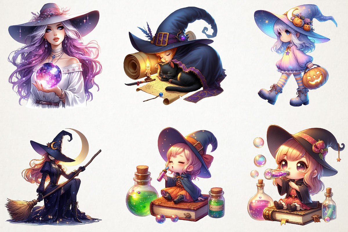 Halloween Witch Sublimation, an Illustration by RobertsArt (Photo 5 of 7)