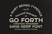 Go Forth - Vintage Sans-Serif Font