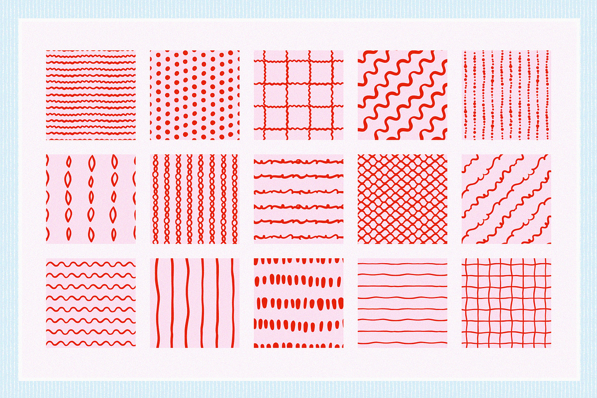 135 Whimsical Patterns and Clip Art, a Pattern Graphic by Leila Divine (Photo 8 of 23)