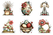 Boho Easter Elements Bundle, an Illustration by CreationArt (Thumbnail 5 of 7)