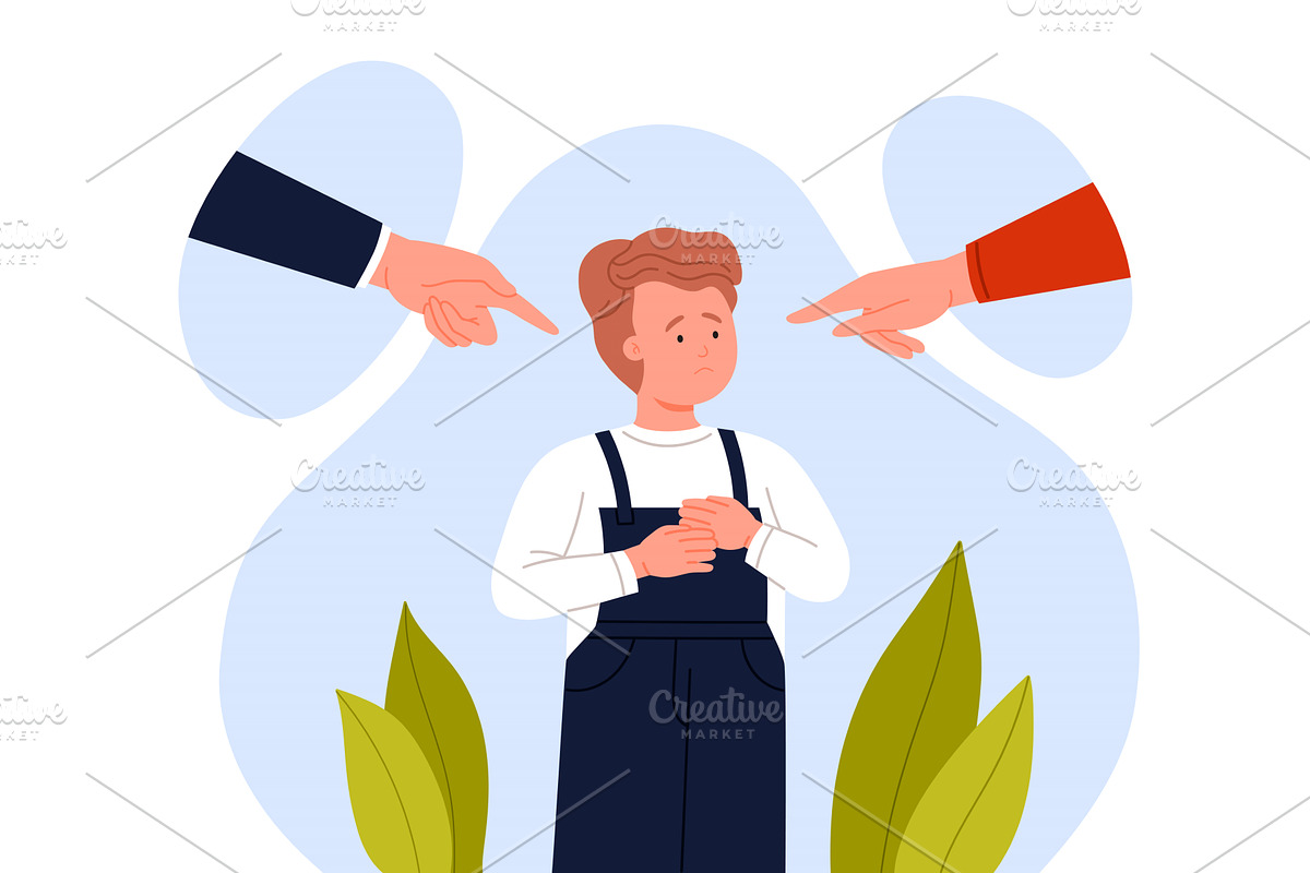 Parental punishment, critics and, an Object Illustration by Flashvector