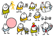 Cartoon children set 1., a Person Illustration by eka panova (Thumbnail 5 of 6)
