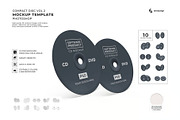 Compact Disc Mockup Template Set Vol, a Product Mockup by DesignRushMarket (Thumbnail 1 of 11)