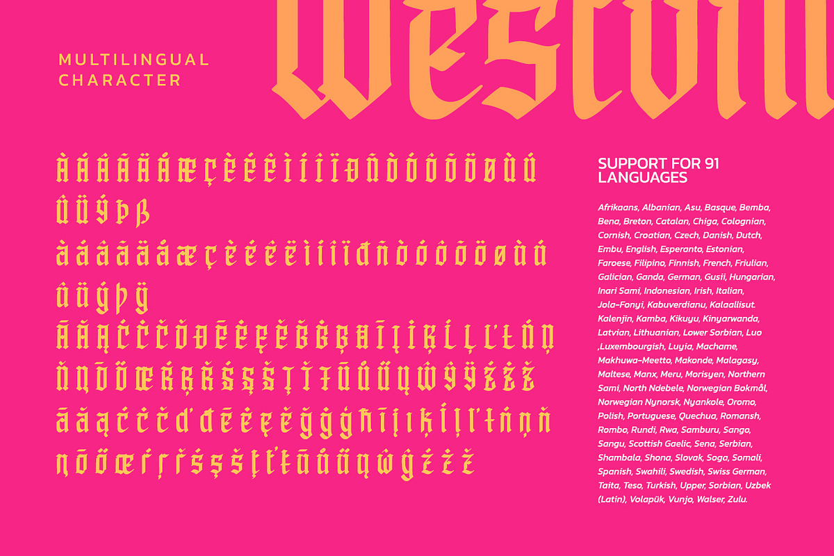 Westville, a Blackletter Font by Vintage Division (Photo 10 of 10)