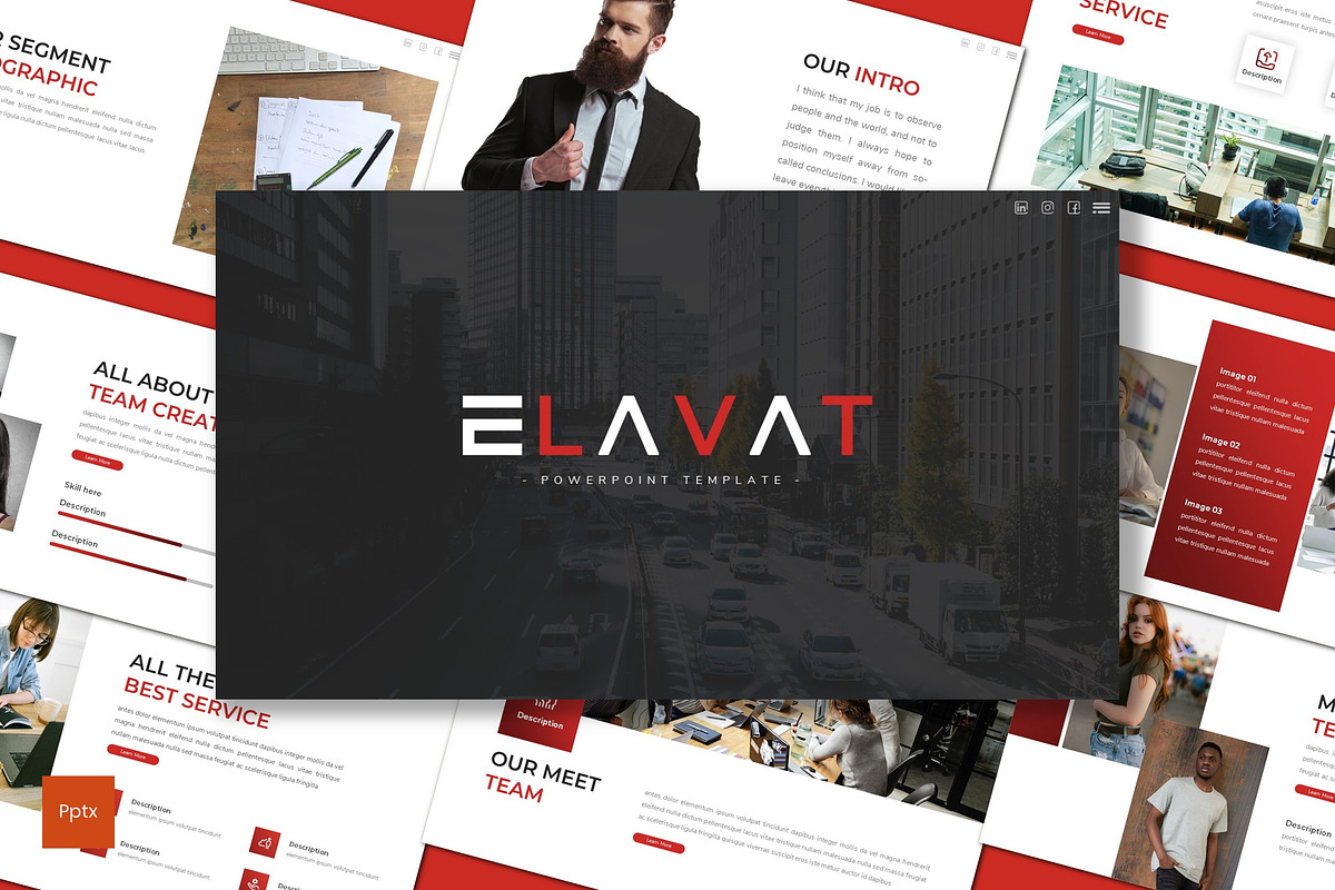 Elavat - Powerpoint Template, a Presentation Template by inspirasign (Photo 1 of 4)