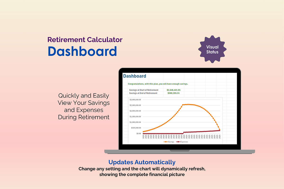 Retirement Calculator - Excel preview 5