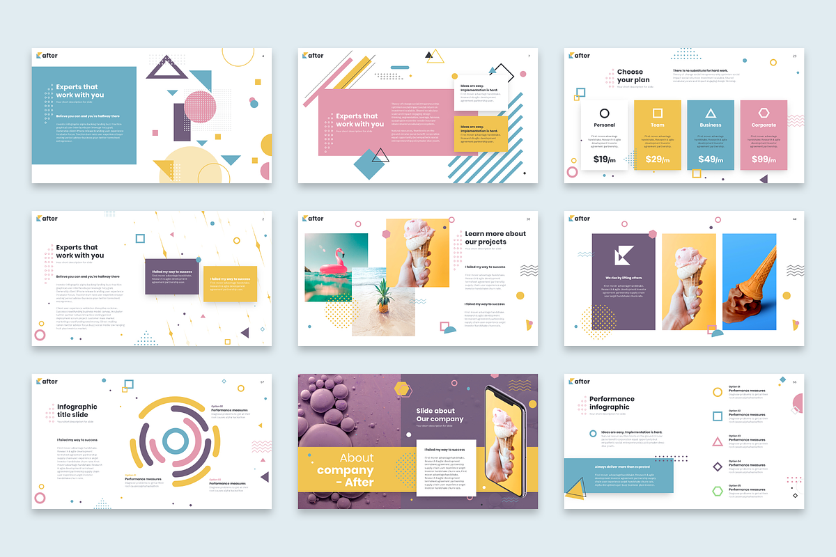 After Geometric Powerpoint Template, a Presentation Template by Reshapely (Photo 4 of 11)